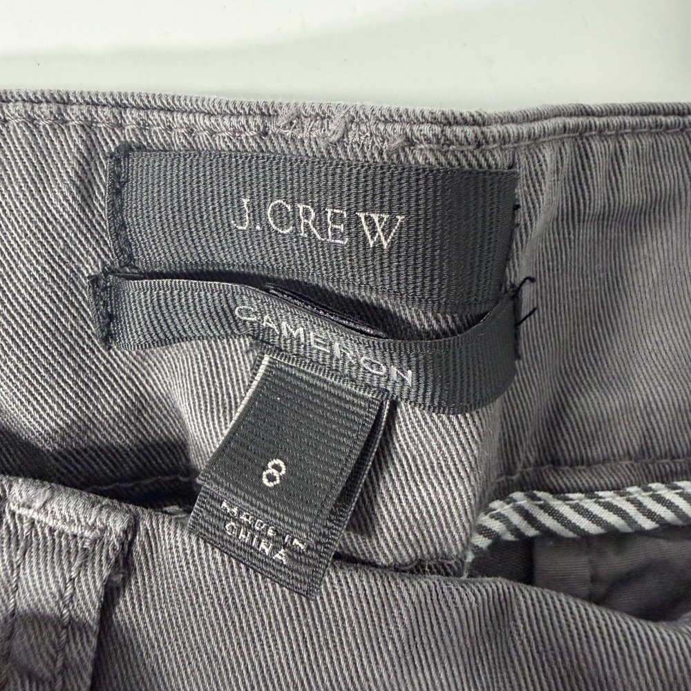JCrew Cameron Slim Cropped Pant Charcoal Gray Size 8 Business Casual Minimalist - Picture 4 of 6